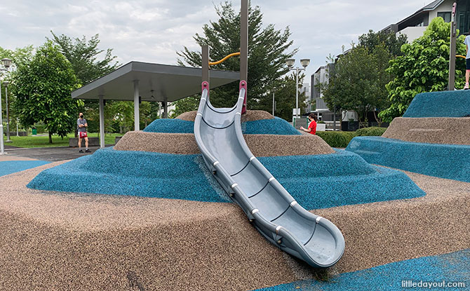 Pavilion Park Playground: Terraced Play Area In The Neighbourhood