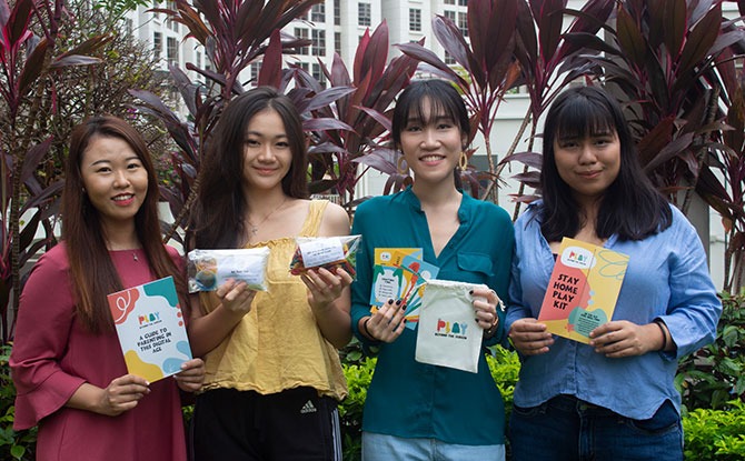The team behind Play Beyond the Screen - Amelia Lim, Annabelle Woo, Cheryl Pam and Janelle Chew
