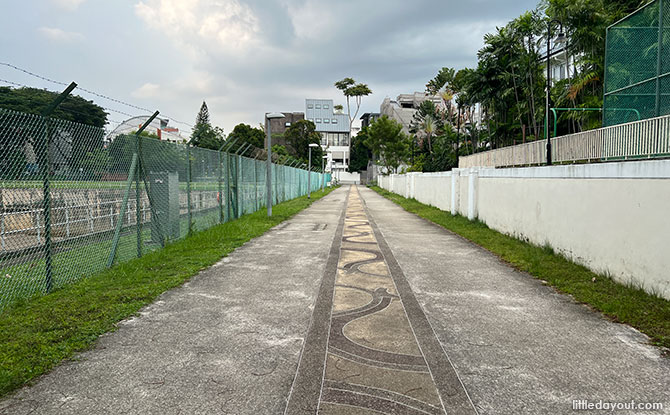 Walking along the Siglap Linear Park