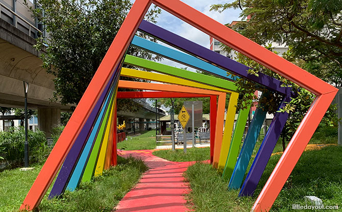 Riding Track for Kids at the Tampines Bike Maze