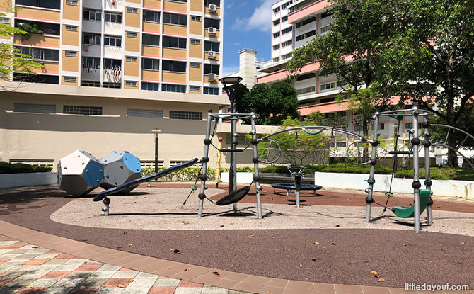 playground has an obstacle course