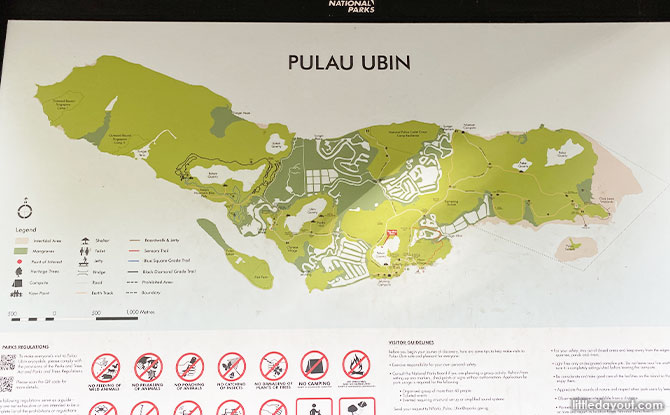 Pulau Ubin’s Puaka Hill Map