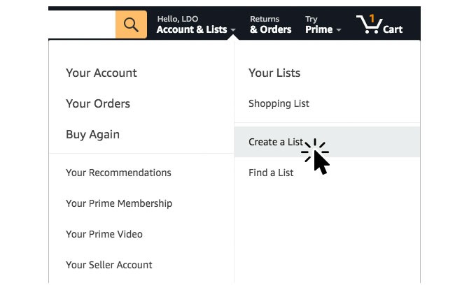 How do you share your cart on amazon