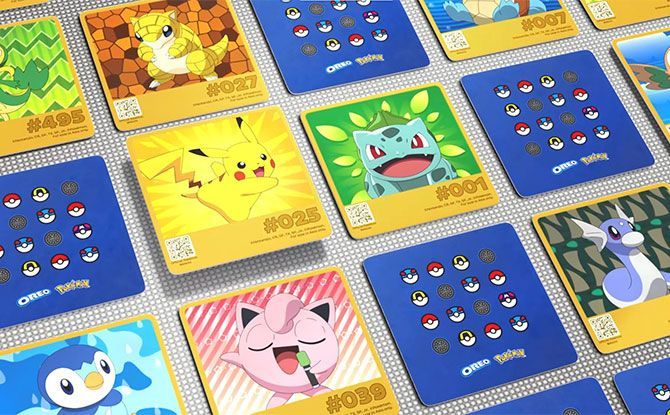 16 OREO Pokémon photocards