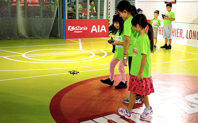 Drone Piloting at KidZania Singapore