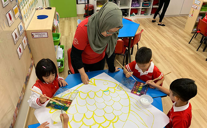 MindChamps Changi Business Park offers classes from Playgroup to Kindergarten 2.