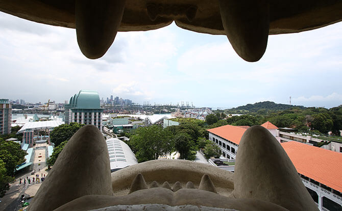 Sentosa Merlion - the Mouth Viewing Deck Gallery