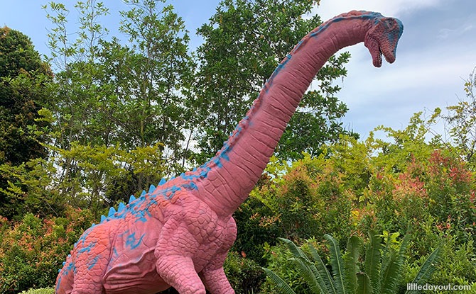 Sauropod dinosaur at Changi Airport Connector
