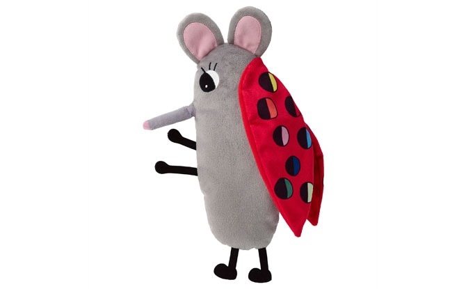 SAGOSKATT Soft toy, ladybug mouse