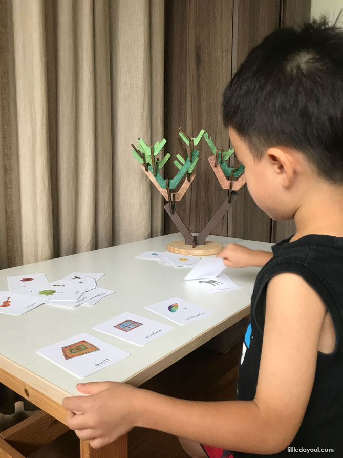 Learning Beautiful Singapore playing with Alphabet Cards 