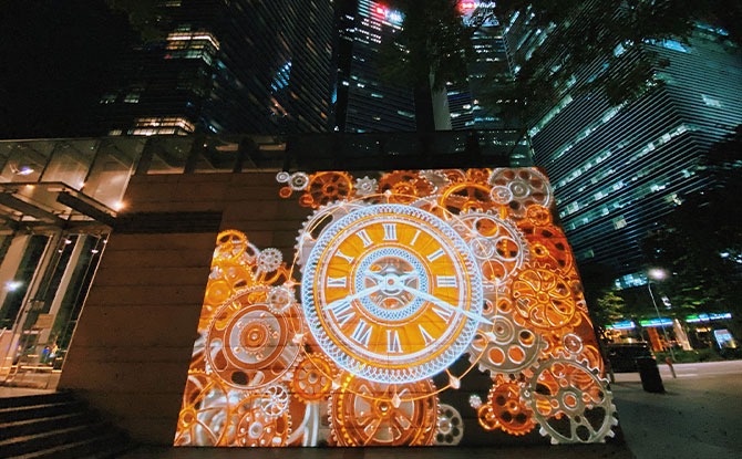 clockface projection display