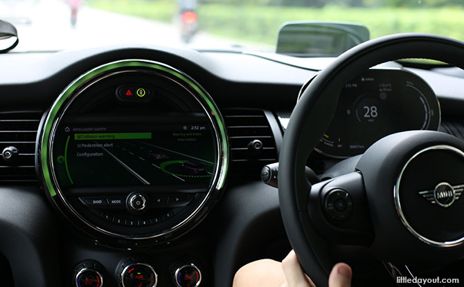 Interior of the MINI Electric