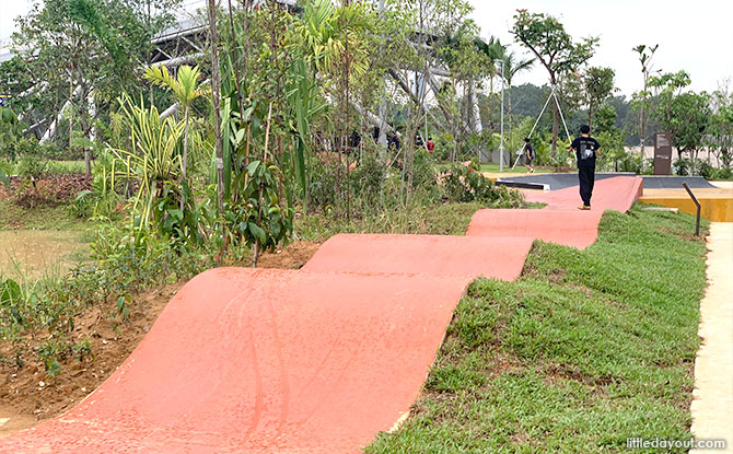 Pump track at Jurong Lake Gardens