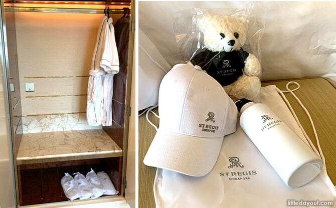 St. Regis Singapore Staycation Kid-size Robes, Slippers and Gifts