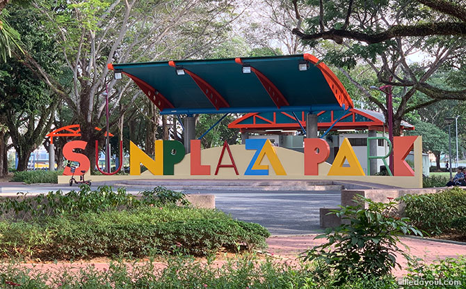 Sun Plaza Park: Sense Discovery Garden And Woodball Course In Tampines