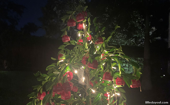 Ornaments on the trees at Trees of the World 2022