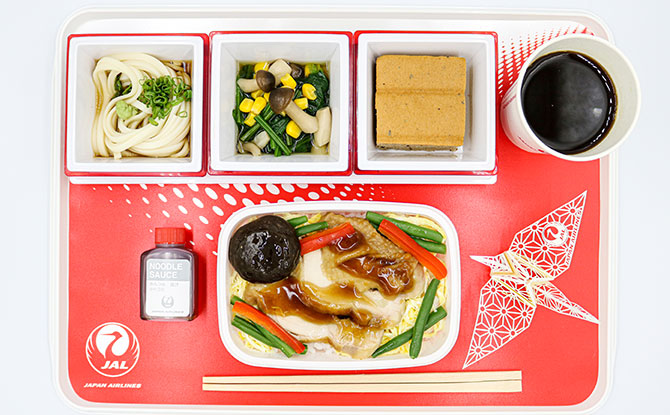 Japan Airlines Meals at Japan Rail Café