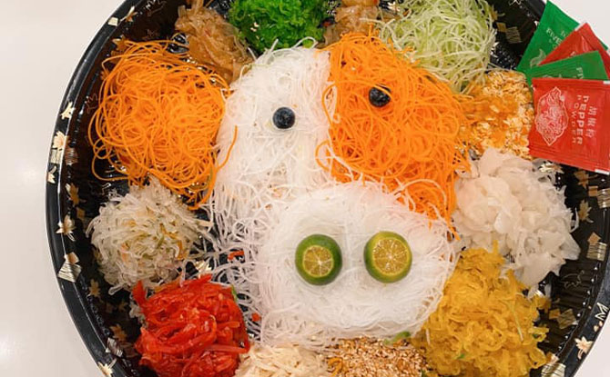 One Sushi Cute Year of the Ox Yu Sheng