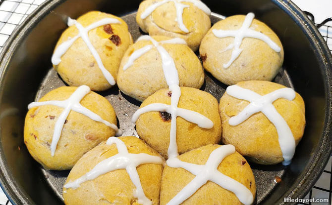 Hot cross buns are done