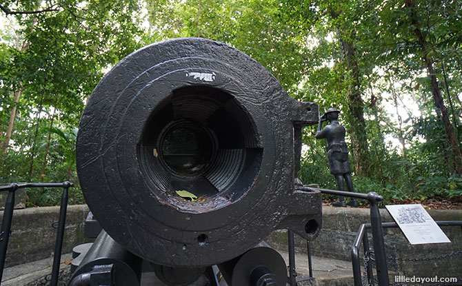 Barrel of the 6-inch gun