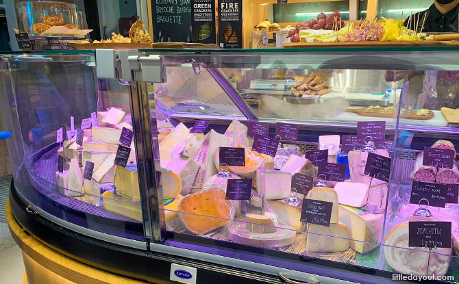 Little Farms Grocer has a specialised cheese section