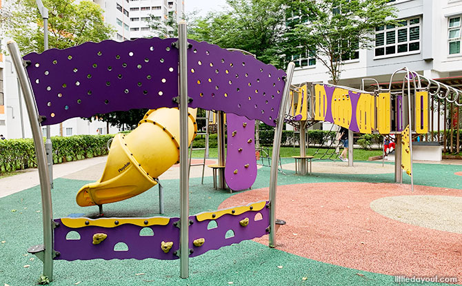 Climbing Panels at the McNair Towers Playground