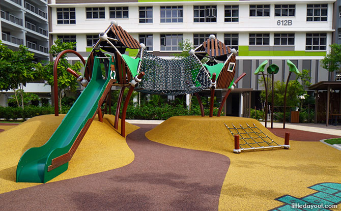 Tampines Greenview Playground Explorer Play area with slide