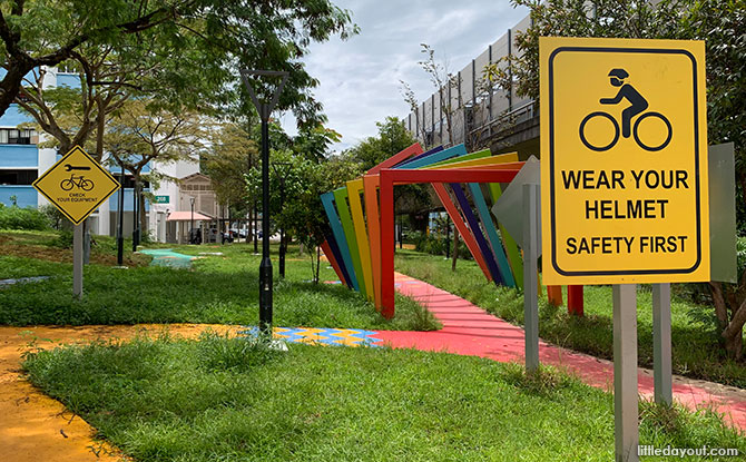 Tampines Bike Maze: Colourful Cycling Path For Kids