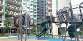 Tampines Green Foliage Playground: Super-Long, Netted Tunnel & Elevated Huts