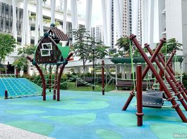 Senja Heights Playground: Mini Hut And Obstacle Course