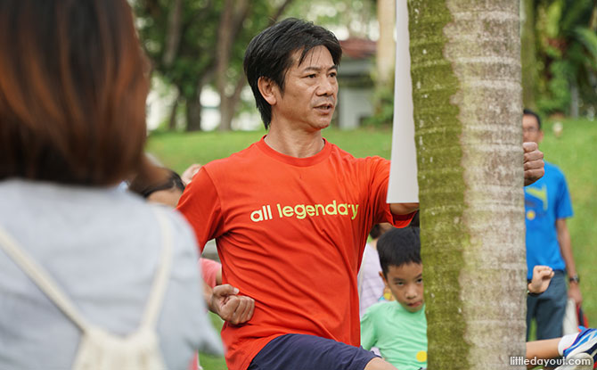 Martial arts coach He Jun