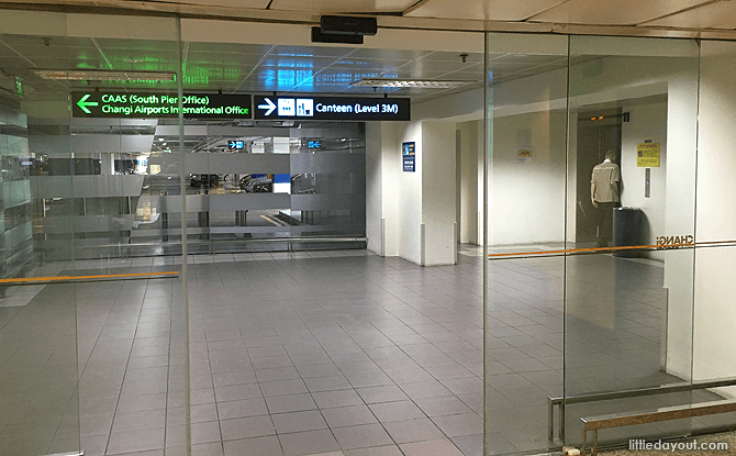 Lifts to Staff Canteen, T2 Singapore Changi Airport