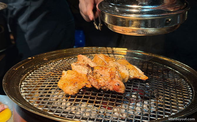 Song Gye Ok: Discover Seoul's Famous Charcoal-Grilled Specialty Chicken Cuts 2 Signature Charcoal Grill