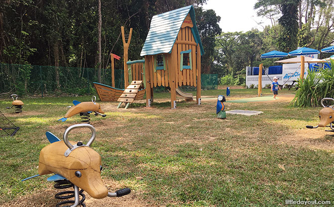 Children’s playground at Baker & Cook at Dempsey