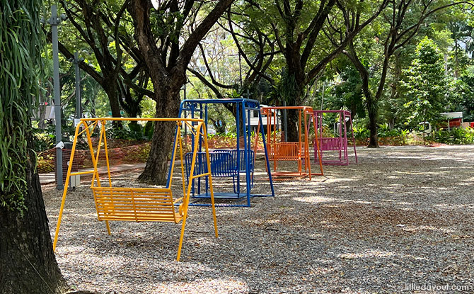 Swings at Dhoby Ghaut Green