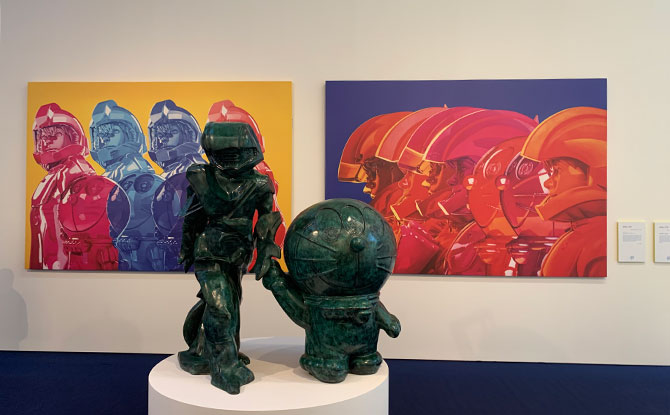 Doraemon Exhibition Singapore 2022: 5 Things To Know About The Robot Cat At National Museum Of Singapore 7 Jahan Loh, ‘Intergalactic Voyagers’ and ‘Teleportation Art_ Series 1 & 2’ (2022), THE DORAEMON EXHIBITION SINGAPORE 2022