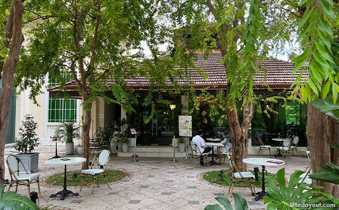 Le Jardin is a floral-themed café