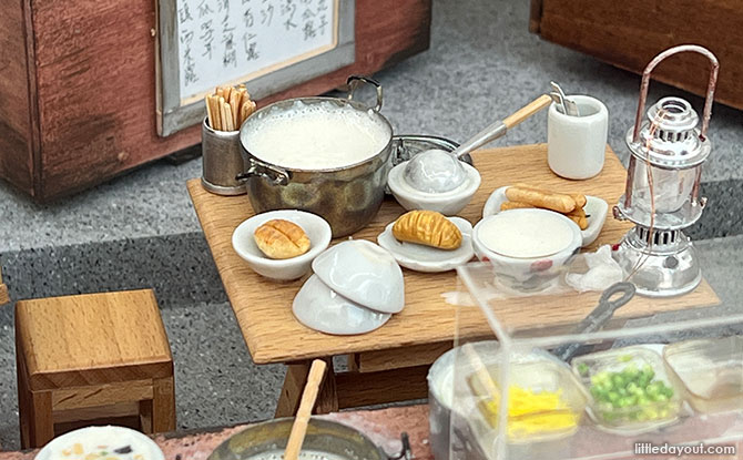 egg waffles, curry fish balls