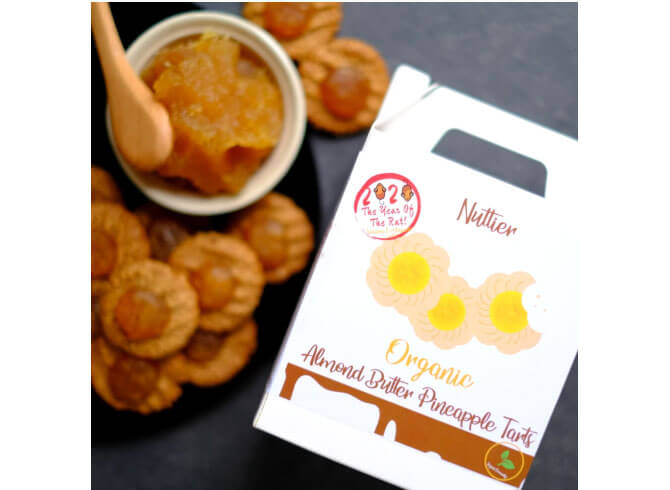 Nuttier’s Organic Almond Butter Pineapple Tarts - Healthy CNY Snacks 2020