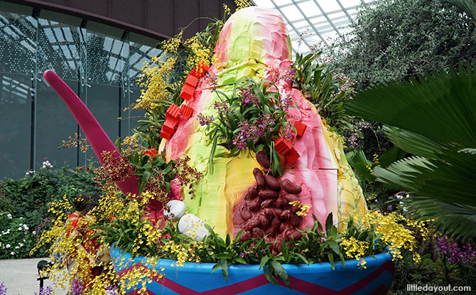 Giant bowl of ice kachang, Orchid Extravaganza 2019