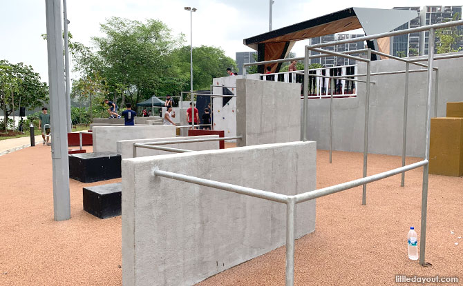 Parkour area at Jurong Lake Gardens