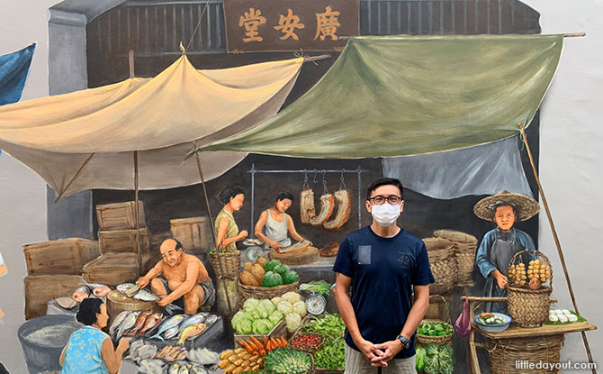 Wet Market Mural At 30 Temple Street: New Work By Yip Yew Chong