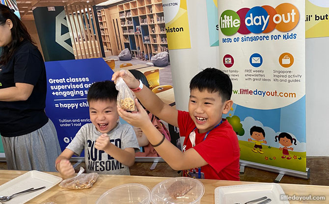 Xtra Fun: Little Day Out’s Family Adventure Quest at FairPrice Xtra - Praline-Making at Agora Colearning