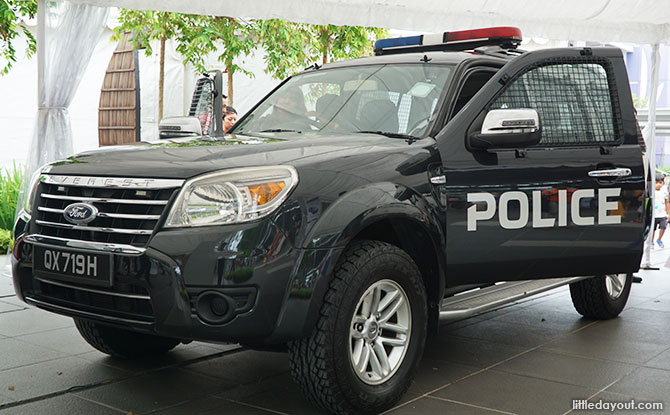 Static display of police vehicles, Police Community Roadshow 2018