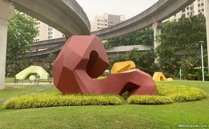 Sengkang Sculpture Park rock formations