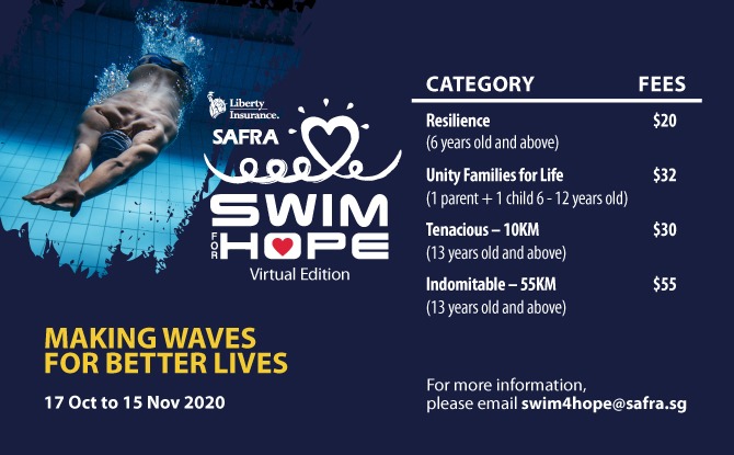 Register for Liberty SAFRA Swim For Hope 2020 Today!