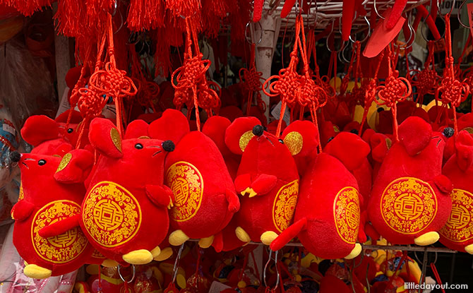 Year of the Rat decorations - Chinatown Singapore