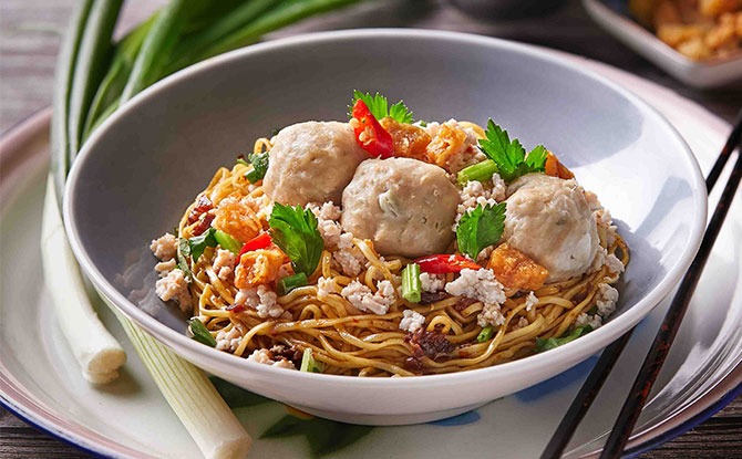 Meatball Bak Chor Mee (Dry)