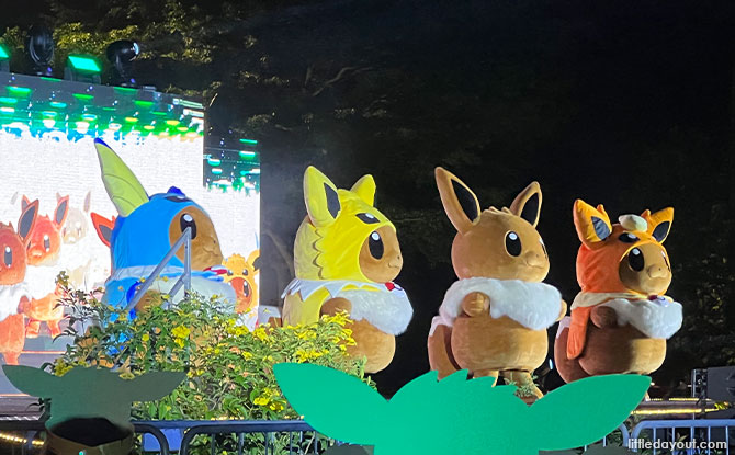 Eevee Dance Parade With Evolution Poncho