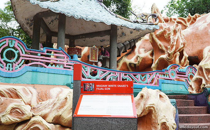 Signboards at Haw Par Villa